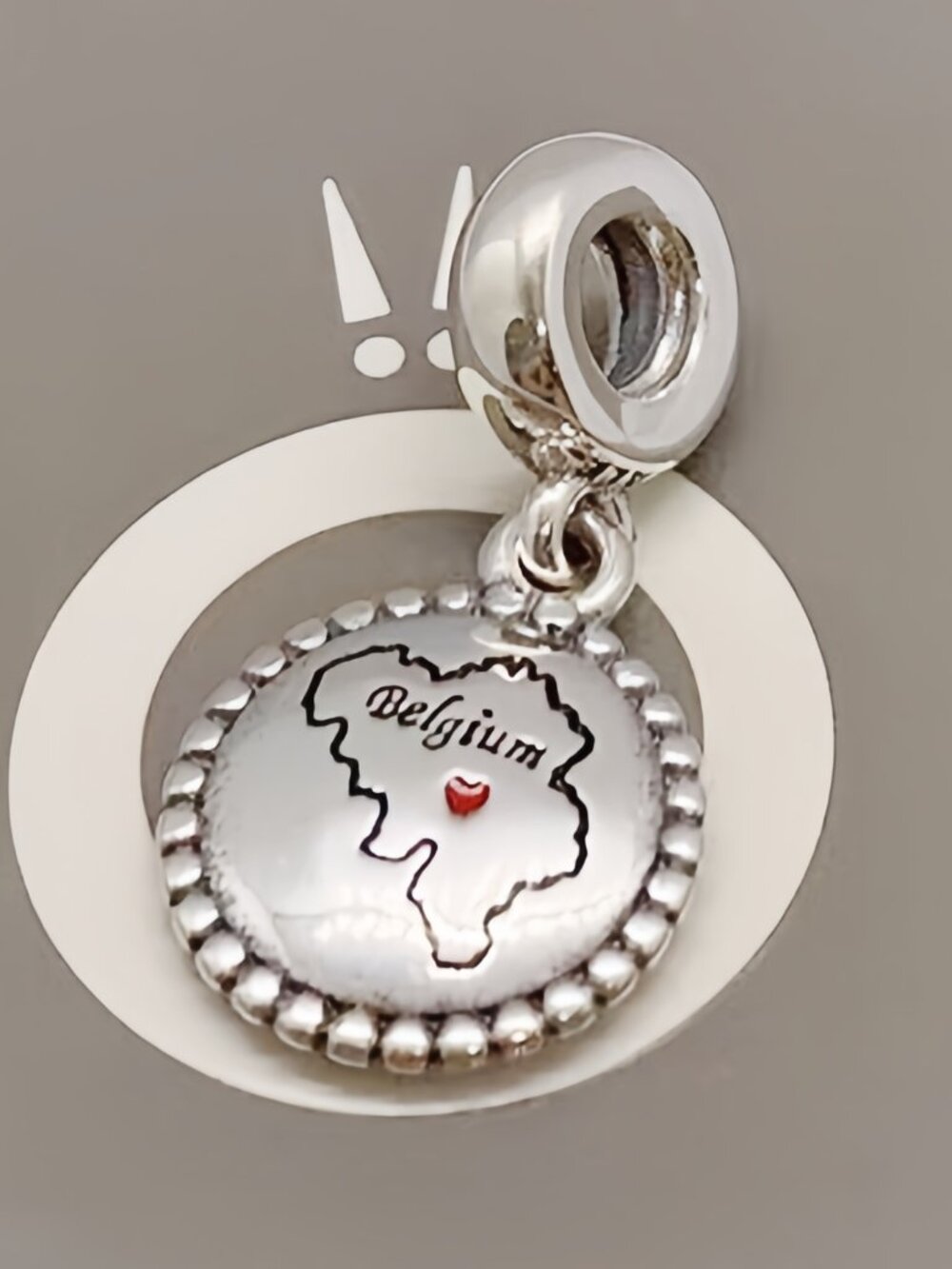 Pandora Belgium Map Exclusive Charm Pendant
